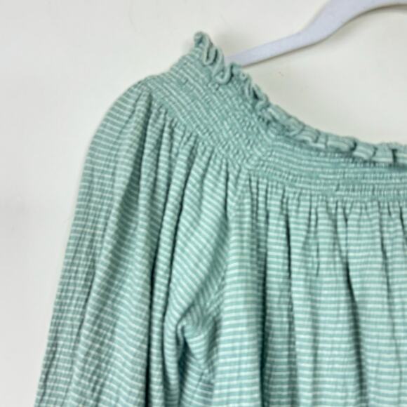 We The Free Green Stripe Lexington Tee Size Small - Picture 3 of 8